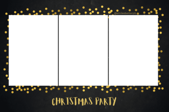 Black and Gold Christmas Confetti