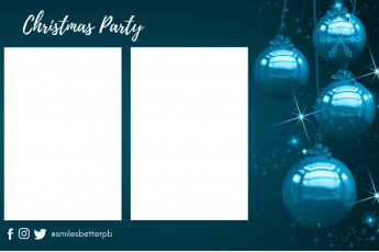 Christmas Party 2 photo Blue