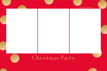 Red and Gold Dot Christmas Party