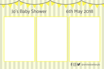 Jo's Baby Shower Yellow Stripes