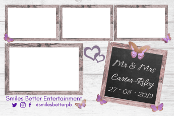 Mr & Mrs Carter Riley Lilac Photo Booth