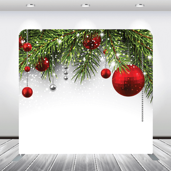 Christmas Baubles Back drop