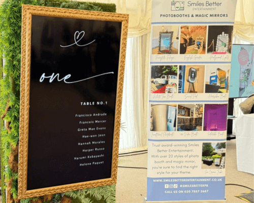 Digital Wedding Table Plan Sign