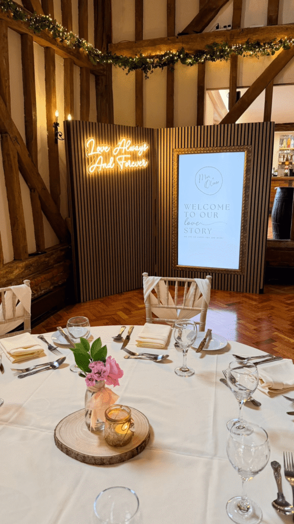 Wedding Digital Welcome Screen