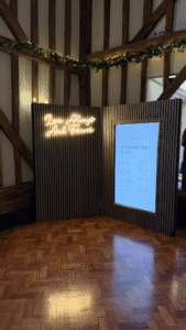 Wedding Timeline Digital Screen