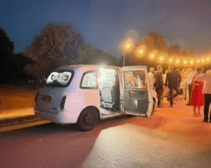 White London Taxi Photo Booth Wedding Evening Entertainment