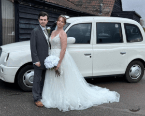 White London Taxi Photo Booth for Weddings